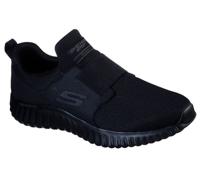 Skechers Relaxed Fit: Depth Charge 2.0 - Mens Slip On Shoes Black [AU-YQ1328]